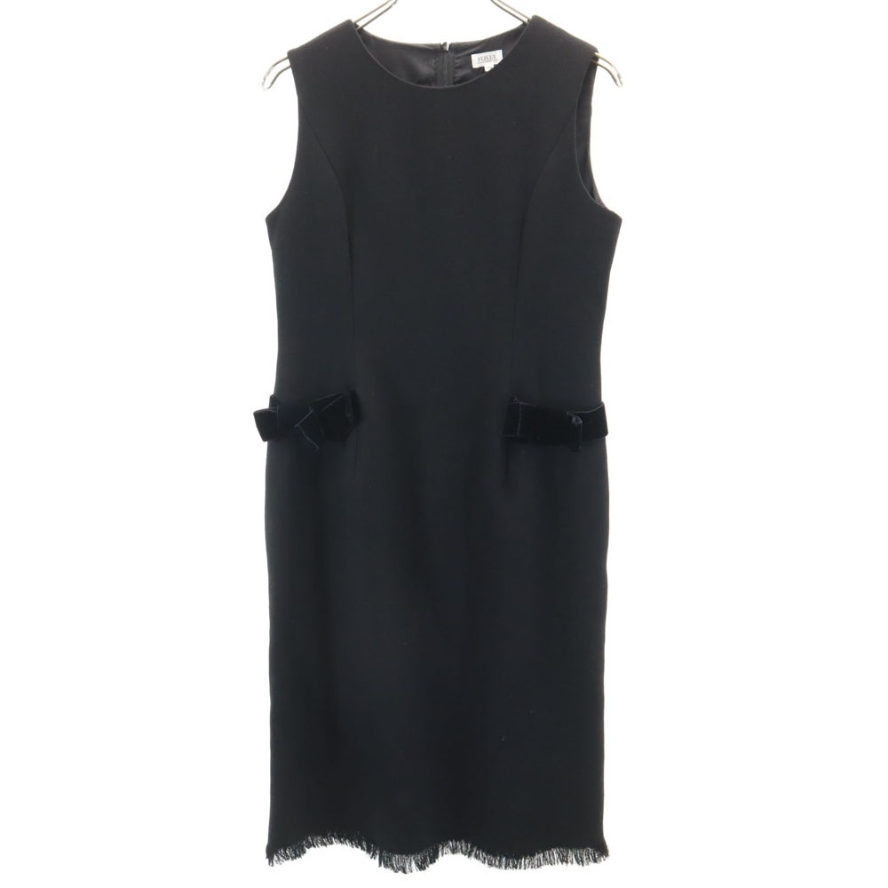 日本製 ノースリーブ ワンピース 38 ブラック レディース