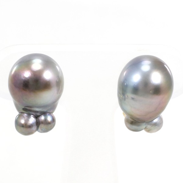 K18 18金 YG イエローゴールド イヤリング パール(真珠) ジュエリー 中古