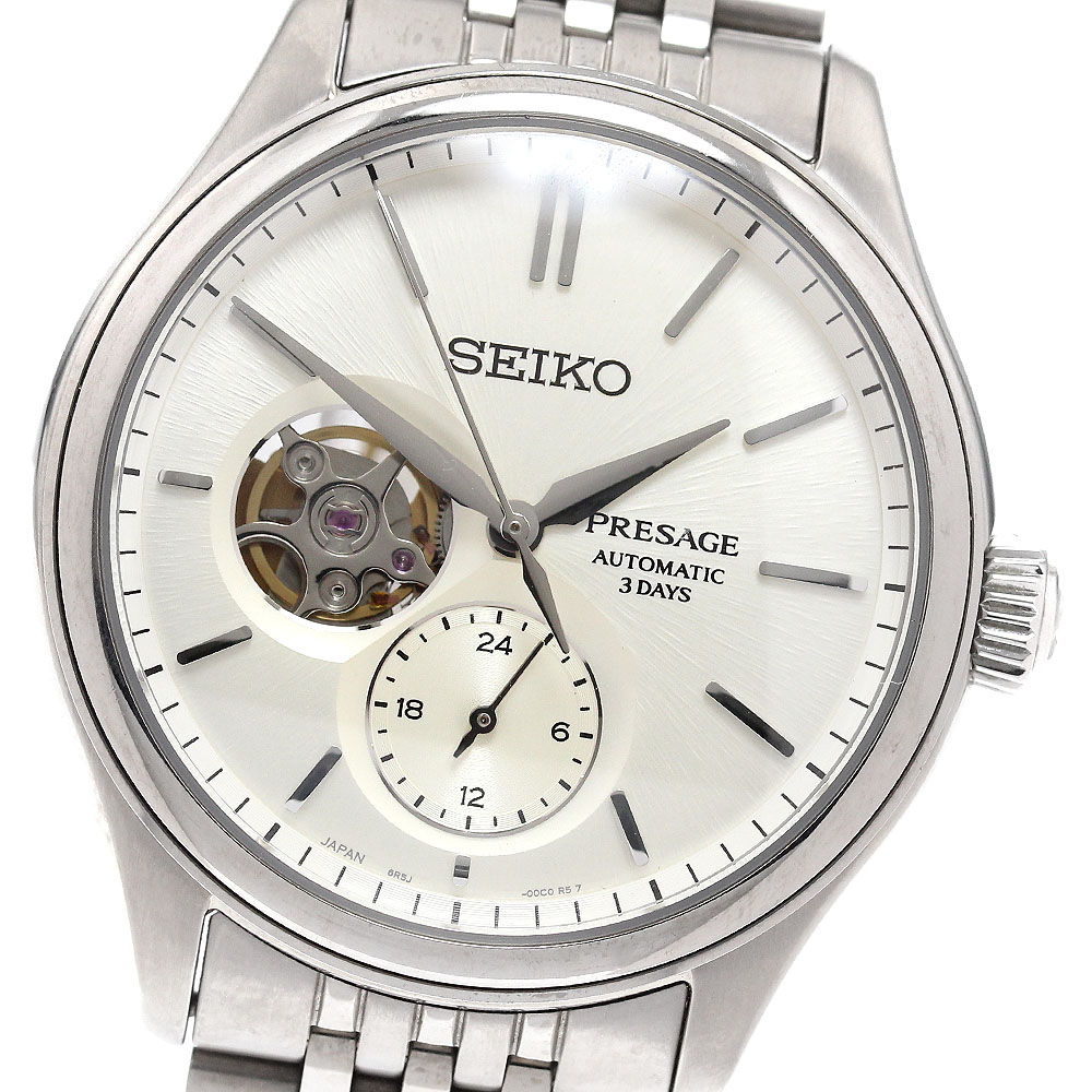 セイコー SEIKO SARJ007/6R5J-00A0 プレザージュ クラシックシリーズ 3デイズ 自動巻き メンズ _941899【中古】