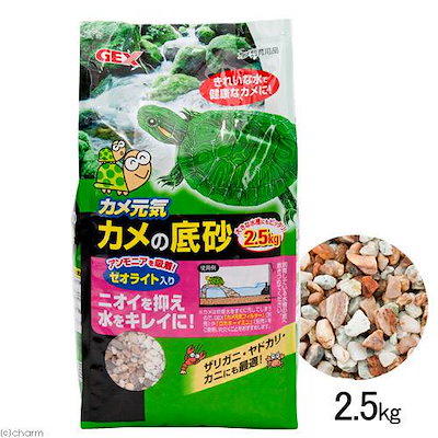 他サイト： ＧＥＸ　カメ元気　カメの底砂　２．５ｋｇ　ＣＲＣ17―65―20―10―00の商品画像