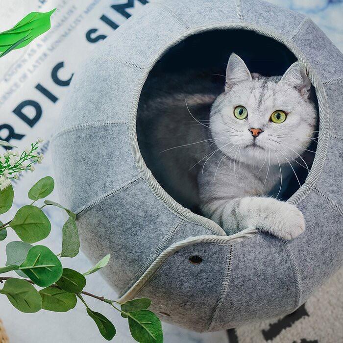 猫 ハウス キャットハウス 猫ベッド ネコベッド トンネル 多機能 折りたたみ式 スリム シニア 収納簡単 通気 ペットベッド 猫 ペットハウス 丸洗える