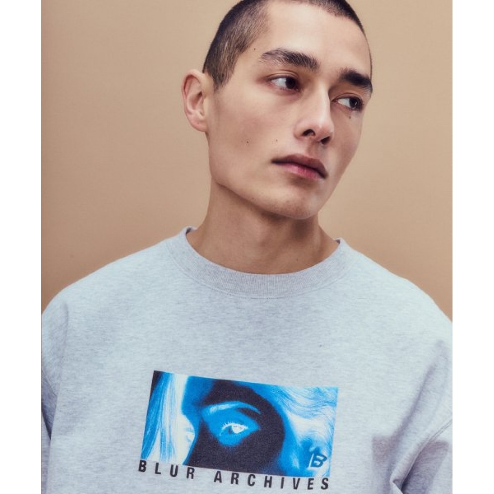BLUR B ピアススウェットシャツ [ライトグレー] 7,928円
