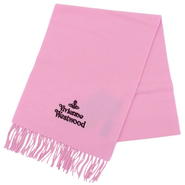 ヴィヴィアンウエストウッド マフラー レディース ウール ピンク EMBROIDERED LOGO 81030007W00Q7G401 VIVIENNE WESTWOOD