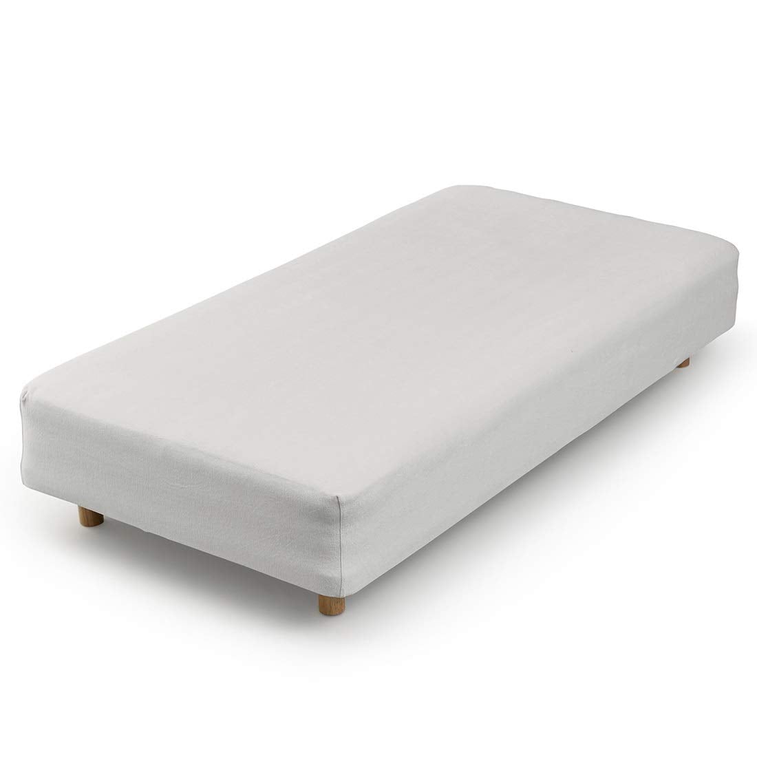 offtime[オフタイム] フィットシーツ 綿100%パイル グレー ダブル/クイーン兼用 よくのびてピタッとフィット オールシーズン AJ004DQ