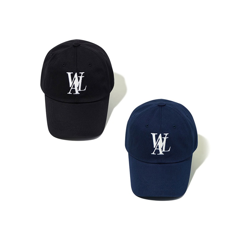 [韓国 アイドル 着用] Signature Logo ball cap black / navy 帽子 深め メンズ レディース Stray Kids ILLIT NMIXX