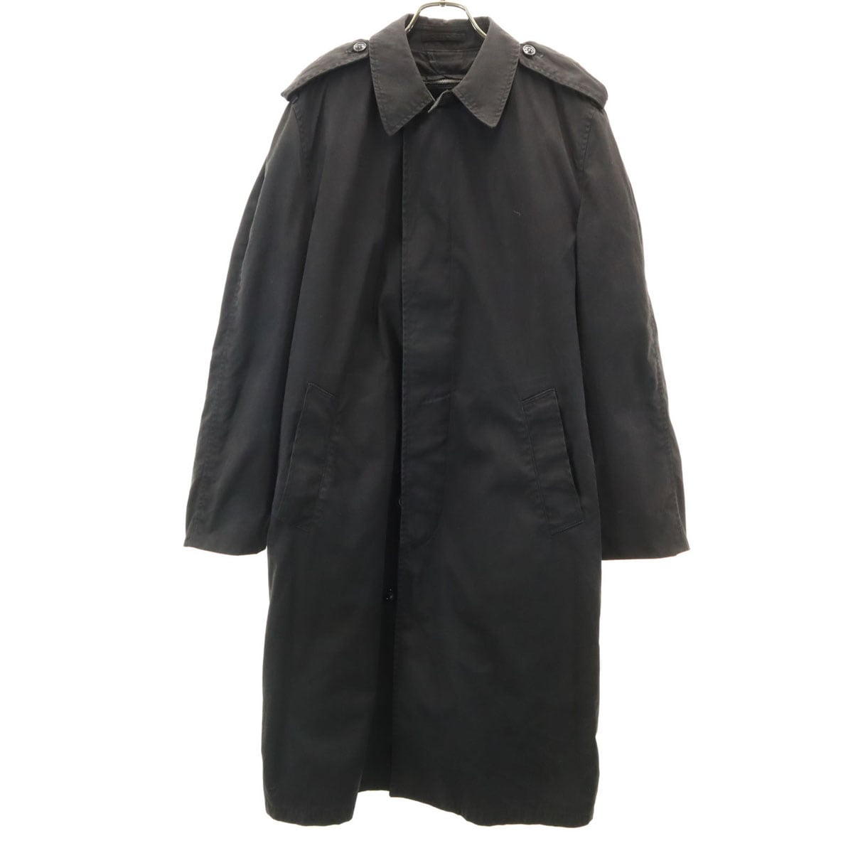 US NAVY アメリカ海軍 80s ヴィンテージ DLA オールウェザーコート ミリタリーコート 38 ブラック系 ライナー メンズ 古着