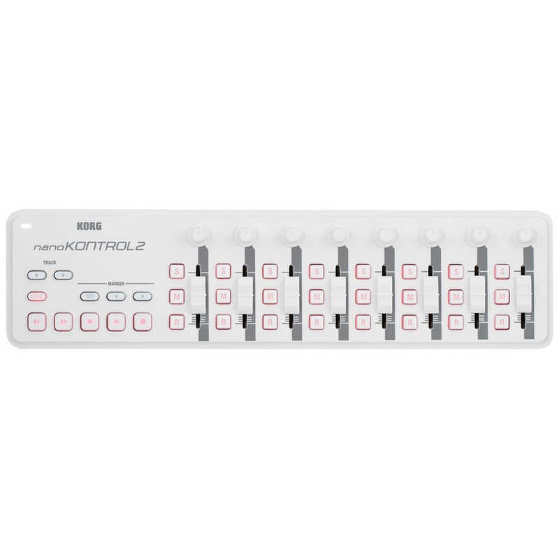 コルグ　KORG　USB フィジカルコントローラー nanoKONTROL2 ホワイト　NANOKONTROL2WH
