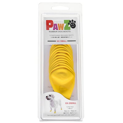 他サイト： Ｐａｗｚ　ラバードッグブーツ　ＸＸＳ　イエロー　犬用　犬　靴　ＣＲＣ40―69―35―00―00の商品画像