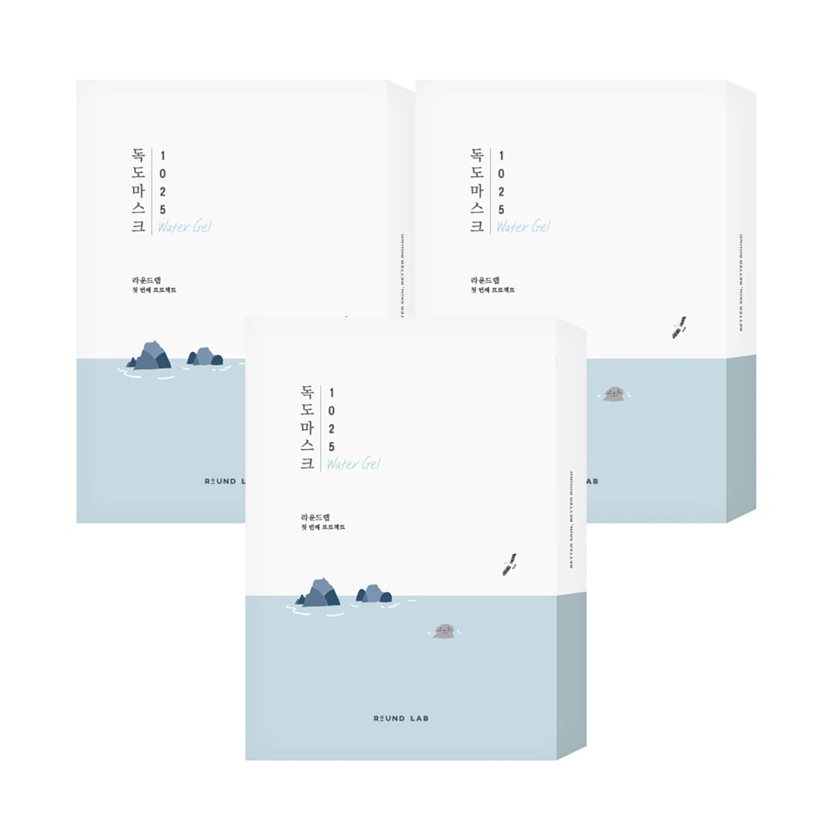 ラウンドラップ 1025 独島 水分 ウォーターギャル マスクパック 10枚 X3