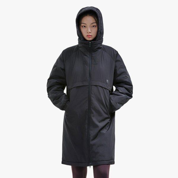 女性フード付きパディングドプバジャケットロングパディングジャンパー/ PW3WJ24W411_GN