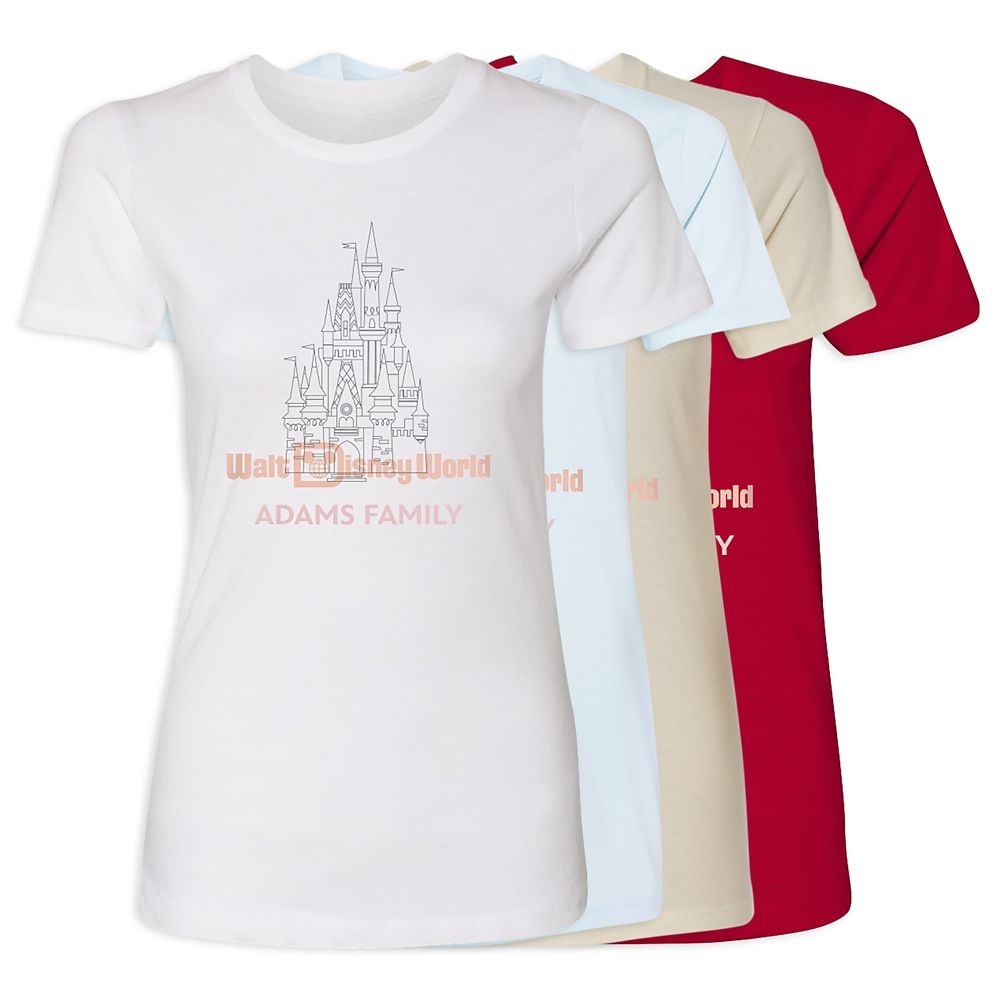ディズニーウィメンズシンデレラキャッスルウォルトディズニーワールドTシャツ カスタマイズ
