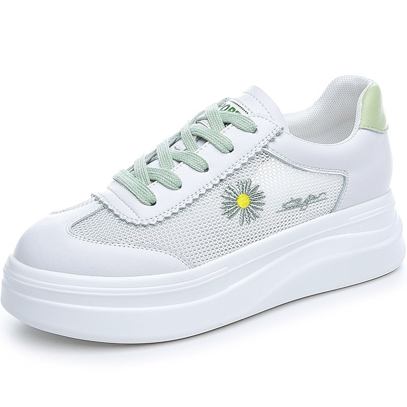 網の糸が透き通った厚底の女性の板靴 ヒナギクの板靴 5,309円