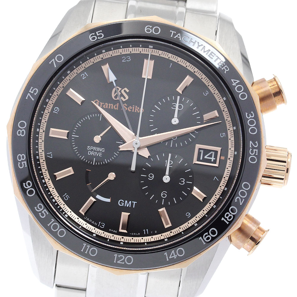セイコー SEIKO SBGC244/9R86-0AL0 グランドセイコー ブティック限定 GMT スプリングドライブ メンズ 良品 箱付き_885445【中古】