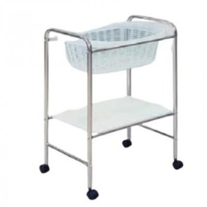 高田ベッド製作所 S型レザー棚付脱衣カゴ(ホワイト) キャスター付き 白 TB-73-14