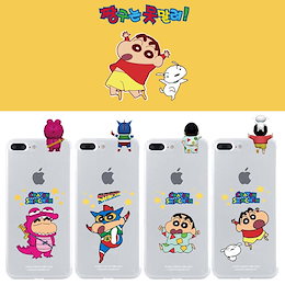 Galaxy S9ケース クリア 透明 ギャラクシーS9 クレヨンしんちゃん フィギュア 透明 クリア スマホ シリコン ソフト韓国 パジャマ ユニーク ソフト