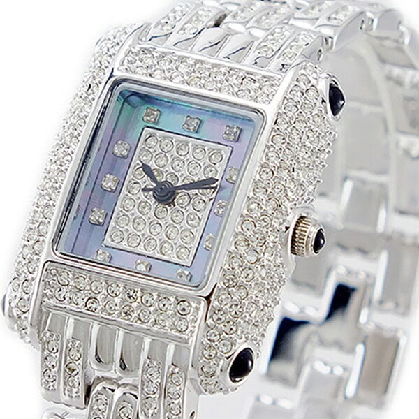 ルイラセール 時計 レディース 腕時計 天然ダイヤモンド ブルーシェル シルバー ステンレス LL04SV-D 誕生日プレゼント 卒業 入学 お祝い