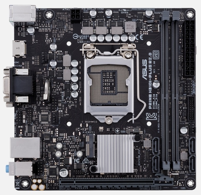 ASUS PRIME H310I-PLUS R2.0 Intel LGA 1151 DDR4 Desktop Motherboard 11,172円
