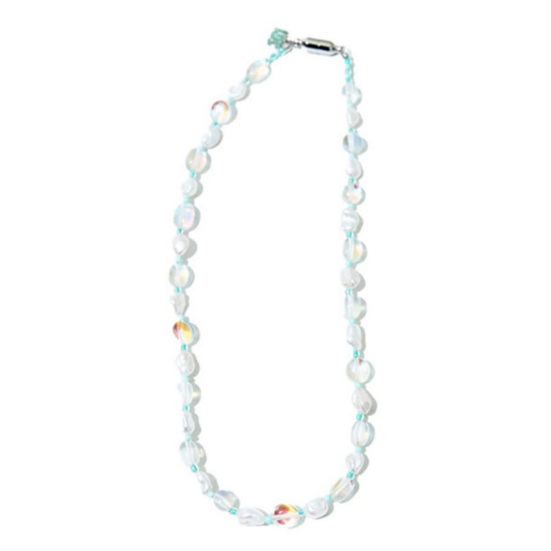 niroserendipity / OPAL CRYSTAL n PEARL NECKLACE#40