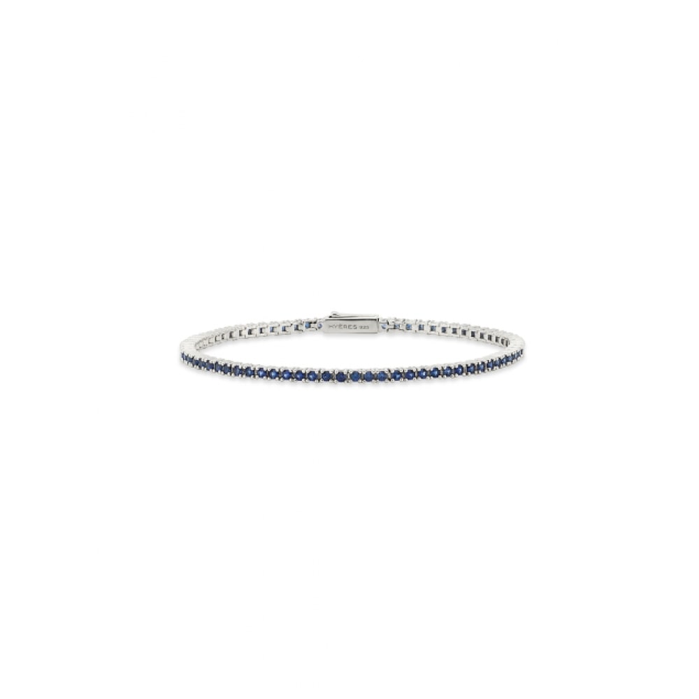 HYERES LOR エッセンスシルバー (W) 4プロングラップサファイアテニスブレスレット 2mm HL4B65435W9