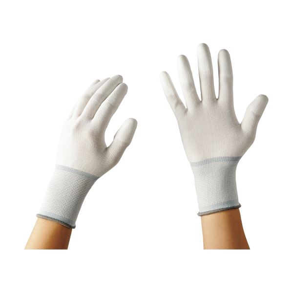 （まとめ）TANOSEE 13ゲージ ウレタンコート手袋 パームタイプ L 1パック（10双） 3セット