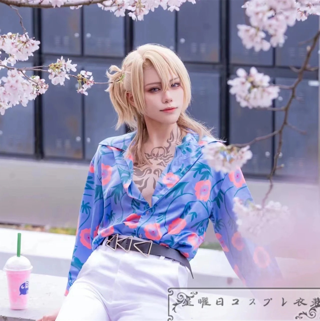【新品】VTuber にじさんじ バーチャルライバー Luca ルカ カネシロ Sakura Bloom コスプレ衣装 コスチューム ハロウィン 変装 仮装品質良い 店舗お勧め