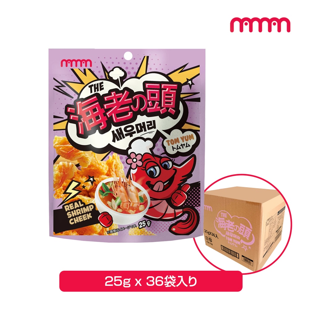 海老の頭 トムヤム 25g ｘ 36袋 お菓子 韓国食品 スナック おつまみ 【NAMAN】