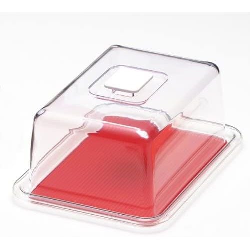 （まとめ買い）MT-1113 クリアラブリーハット角 大 レッド [x3]