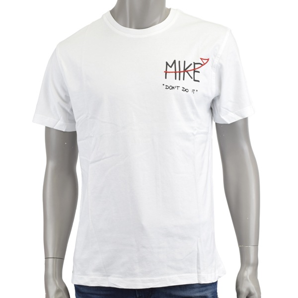 MIKE DONT DO IT マイク ドント ドゥイット MINI LOGO T-SHIRT/ロゴ プリント Tシャツ/MKTS00001/MIKE00 WHITE