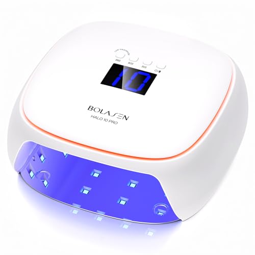 Halo 10PRO コードレス 充電式 UV LEDネイルライト セラミック技術 60W ジェルネイルライト 持ち運びやすい ワイヤレスネイルLEDライト 雰囲気ライト プロ用 硬化ライト 7,959円