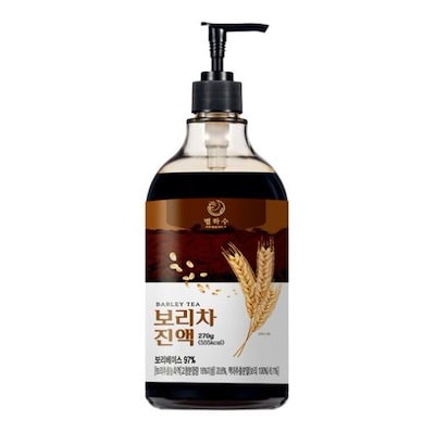 [韓国ホットアイテム] 麦茶エキス, 290g, 1個별하수 보리차 진액, 290g, 1개 / 水にポンプをかけるだけで麦茶が完成 / 전참시