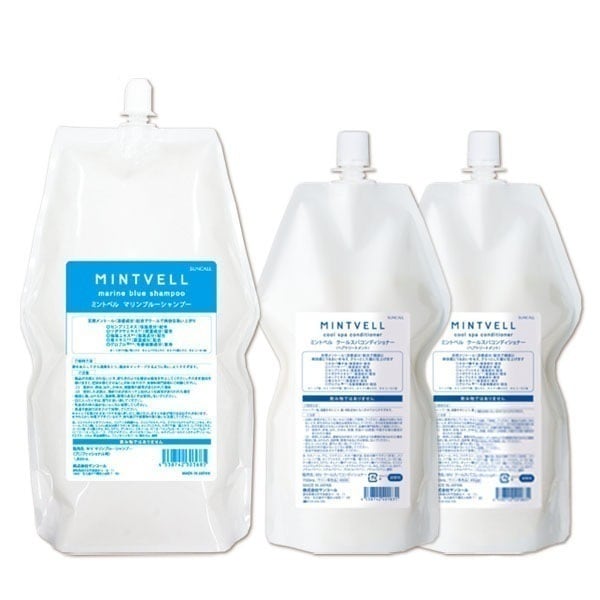 ミントベル シャンプー 1800mL + スパコンディショナー 700mLX2個 詰め替え 選べるセ