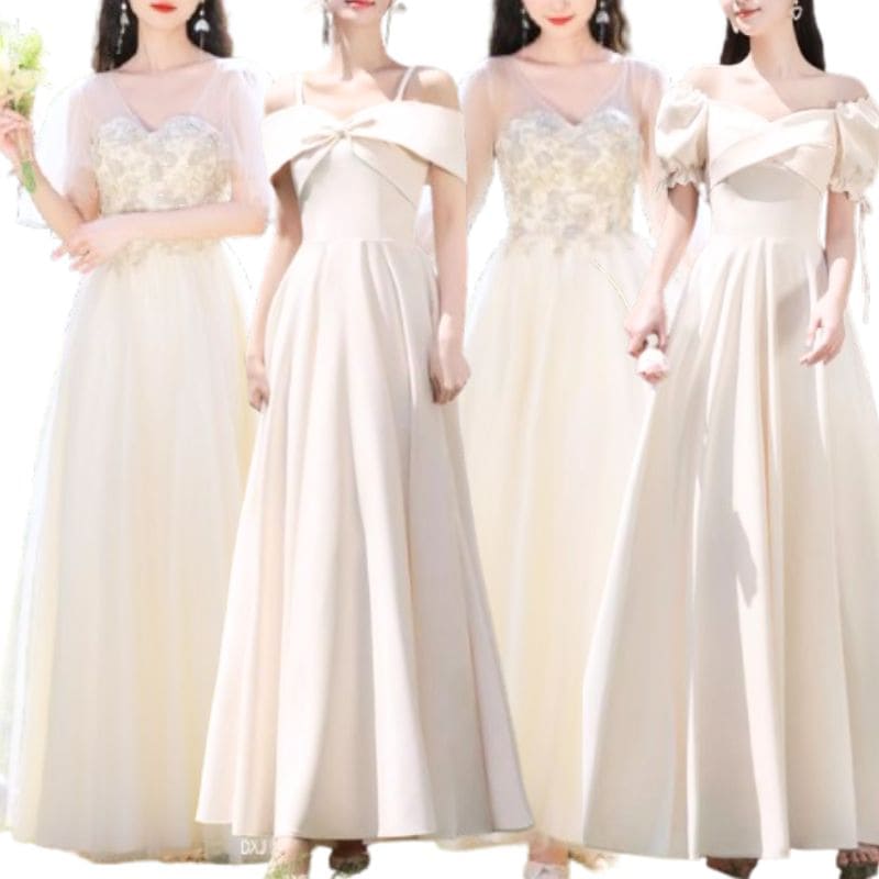 ウェディングドレス ロングドレス 白 ブライダル パーティードレス 前撮り 結婚式 二次会 長袖ドレス オフショルダー 半袖 ホワイト ワンピース Aライン マーメイド 花嫁