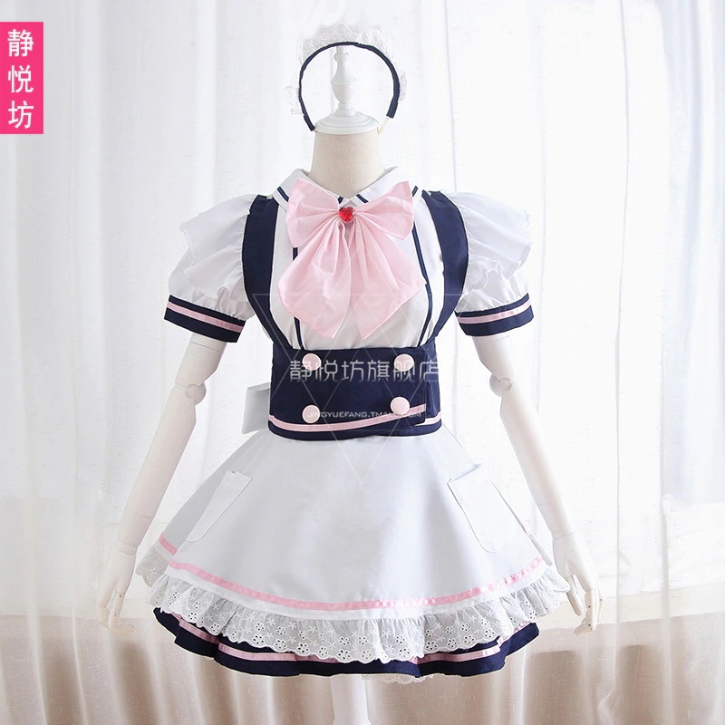 高級感と高貴な気質の日本のロッテ ロリータ プリンセス ドレス メイド服 カフェ メイド服 かわいい 可愛い 女の子 揺れる 衣装
