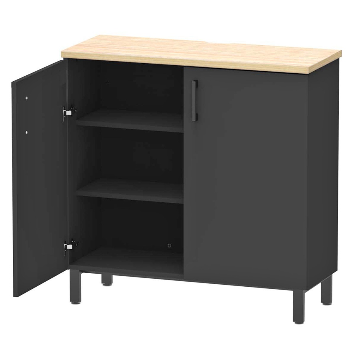 カウンター 木製 開き戸収納タイプ オフィス家具 幅100cm 収納 棚 本棚 開き戸 オフィス ラック ハイカウンター 書庫 書類収納 受付 おしゃれ 法人限定