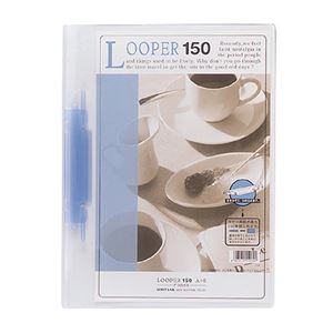 (まとめ) リヒトラブ ルーパー150 A4タテ 2穴 150枚収容 青 F-3016-8 1冊 (×30セット) 6,340円