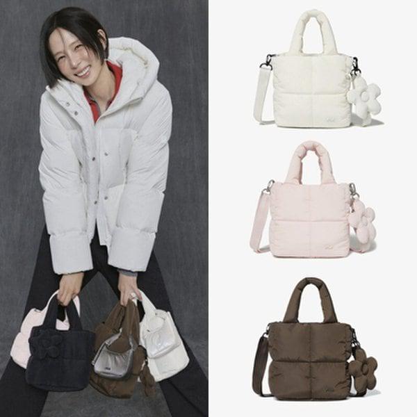 [ハン・ソヒキム・ナヨン] 着用パファーミニトートバッグ