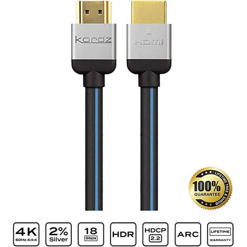 KORDZ　HDMIケーブル EVS-R シルバー [1.8m /HDMIHDMI /スタンダードタイプ /4K対応]　EVS-HD0180R