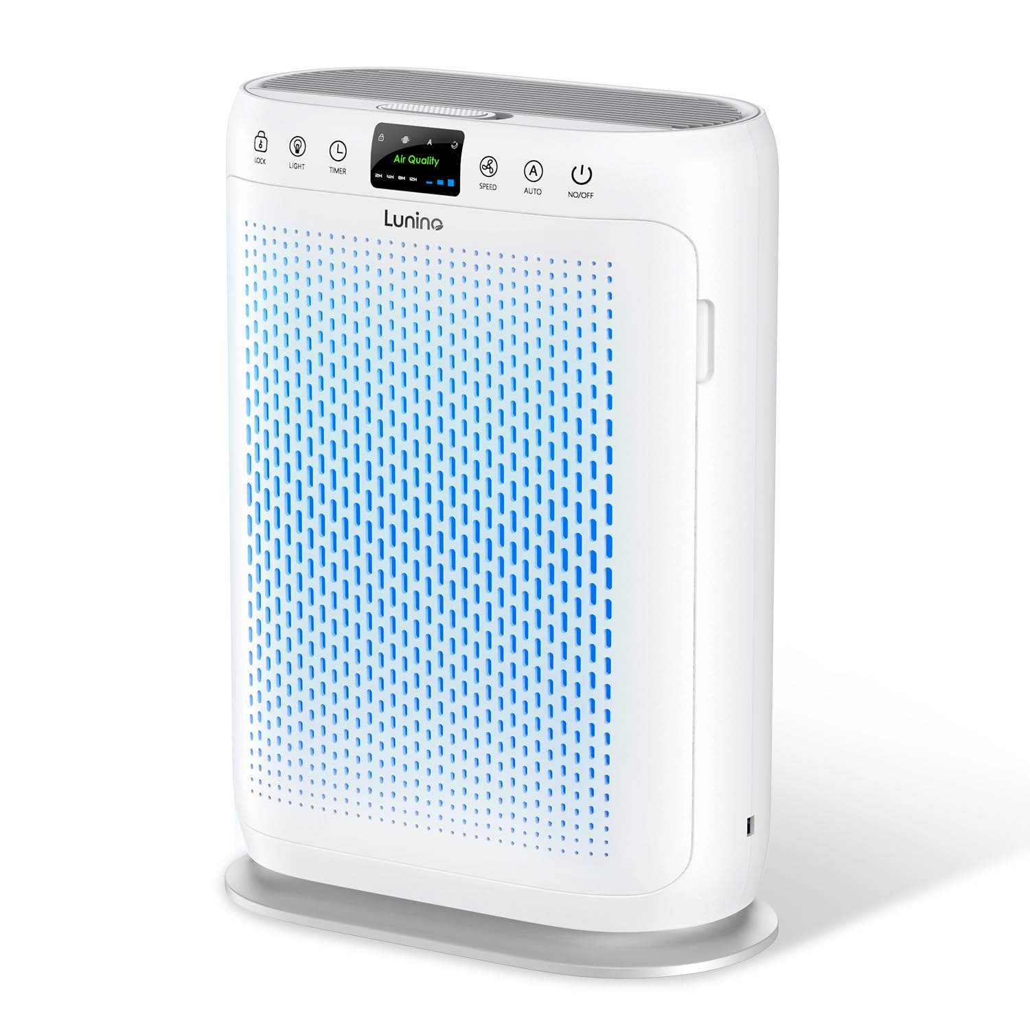 LUNINO 空気清浄機 【新モデル・70畳対応・インテリアライト・2025花粉対策】 PM2.5自動検知 1台多役 脱臭強化 消臭 除菌 強力浄化 花粉 ほこり カビ 集じん ペット臭 排気ガス ア