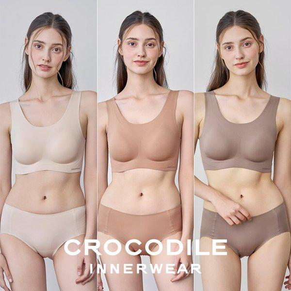 [] ソフトナイロンモーダルパッド一体型Uネックブラ+パンツ6種セットCDW5O131516_T