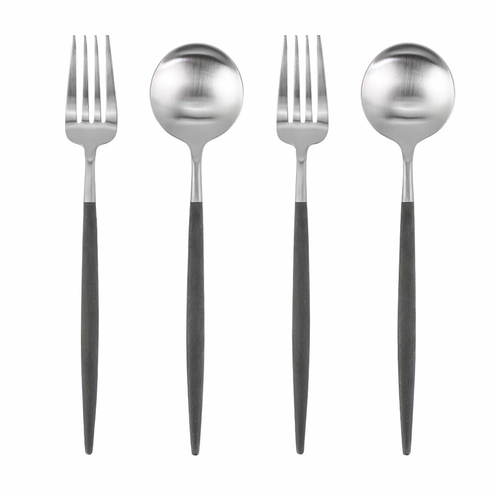 カトラリー 4点セット GOA ゴア ディナー4点セット フォーク／スプーン グレー セット