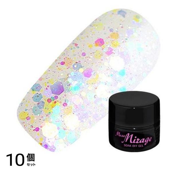 Miss Mirage(ミスミラージュ) ソークオフジェル Lオーロラ クリア G1 5g 10個セット