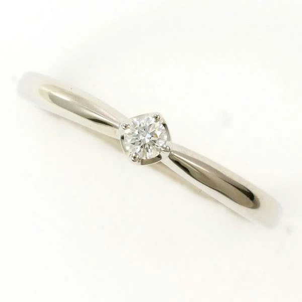 4℃ PT950 リング 指輪 8号 ダイヤ 総重量約2.8g ジュエリー 中古