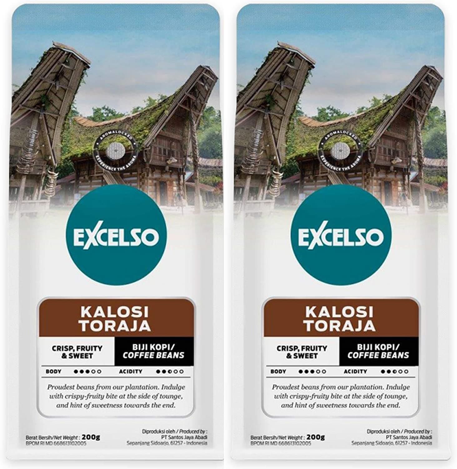 まとめ買いセット インドネシア コーヒー カロシ トラジャ 200gx２個 焙煎豆 海外直送品 5,349円