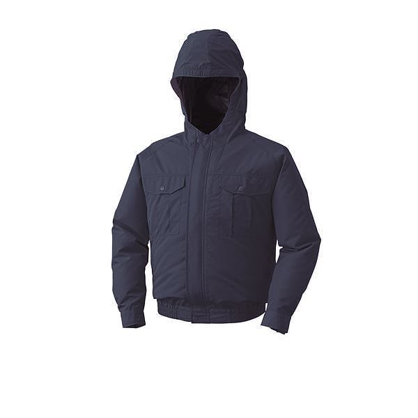 空調服 フード付屋外作業用（チタン加工） リチウムバッテリーセット BPF-500NC14S5 ダークブルー XL