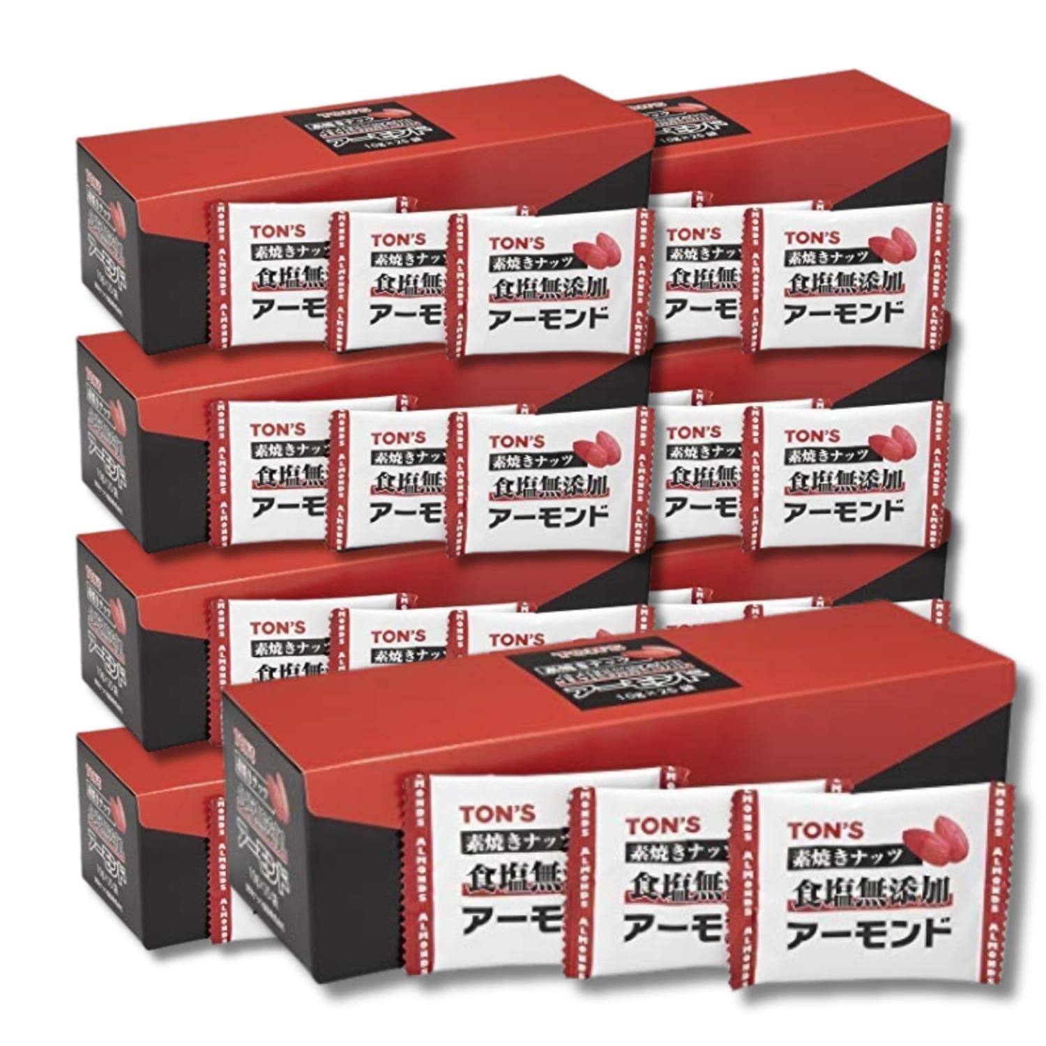 8個セット 東洋ナッツ 素焼きアーモンド 小分け 個包装 10g×25袋 おつまみ