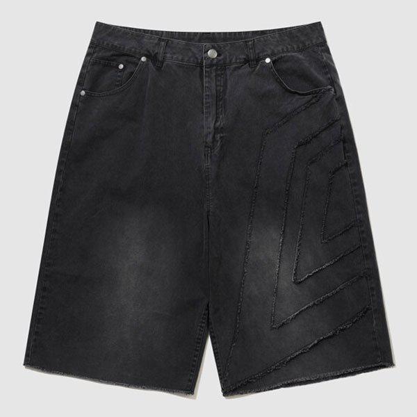 NQ ウォッシング ドリル デニム ショーツ UR111CHP33 DENIM BLACK