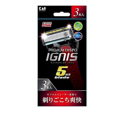 他サイト： 貝印 PREMIUM DISPO(プレミアムディスポ) IGNIS(イグニス) 3本の商品画像