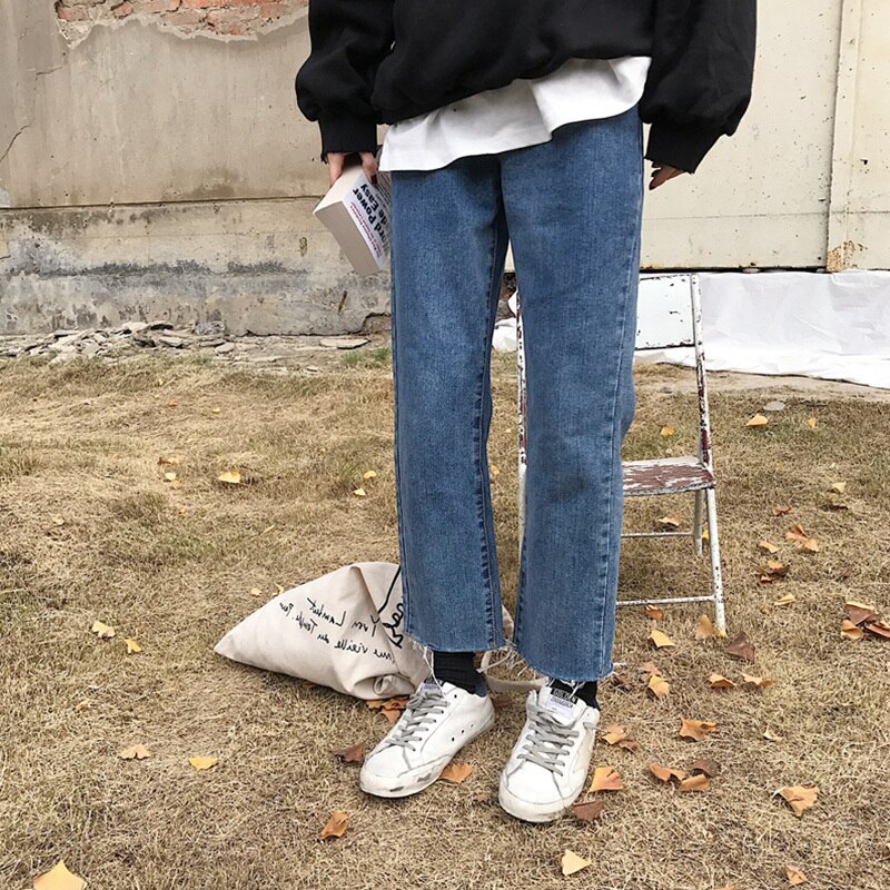 ストレート デニム パンツ レディース ボトムス Gパン シンプル 切りっぱなし カットオフ 大きいサイズ ブラック ブルー カジュアル おしゃれ こなれ感 シーズンレス アウトドア 3XL 4XL