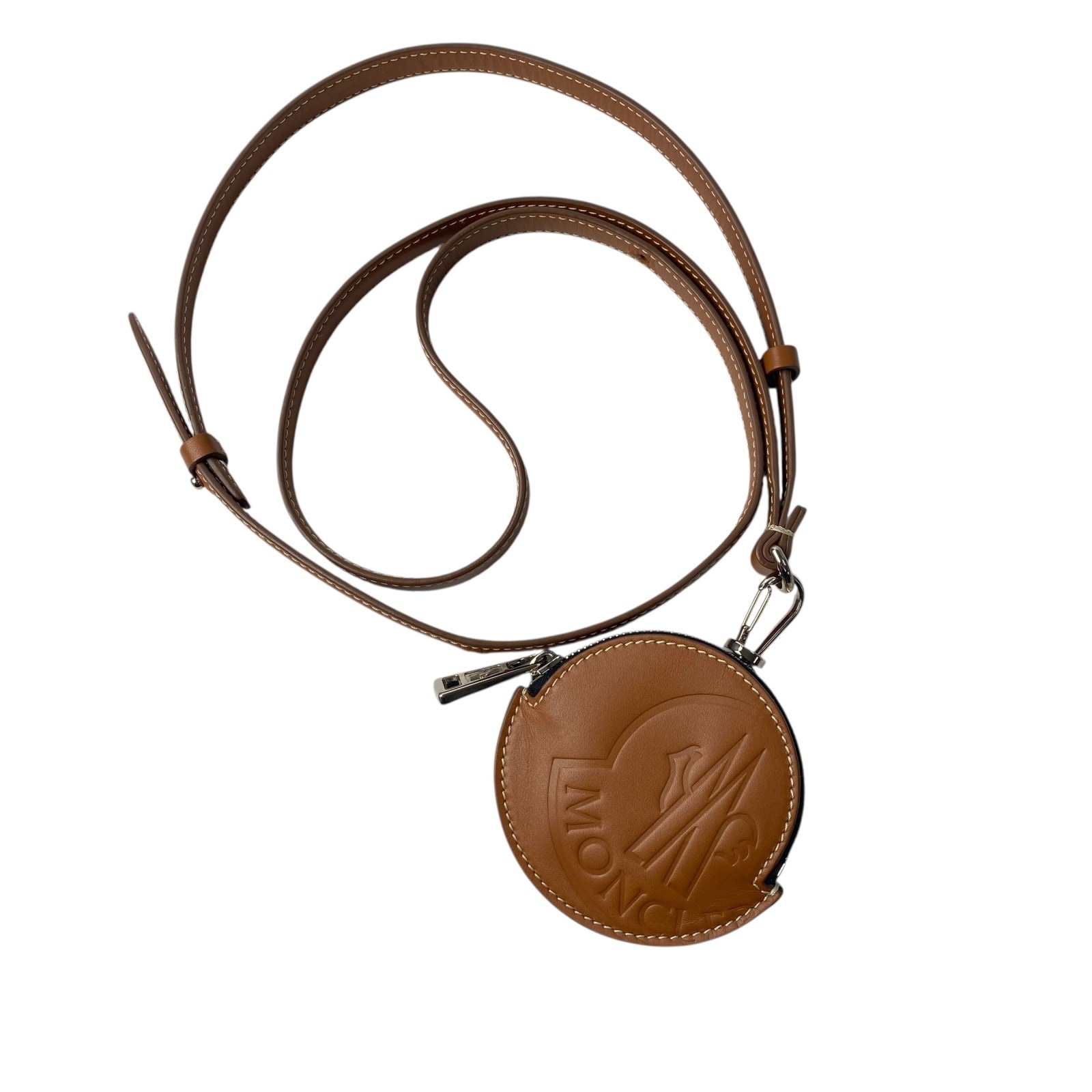 美品 モンクレール MONCER レディース ストラップ ネック ウォレット コインケース