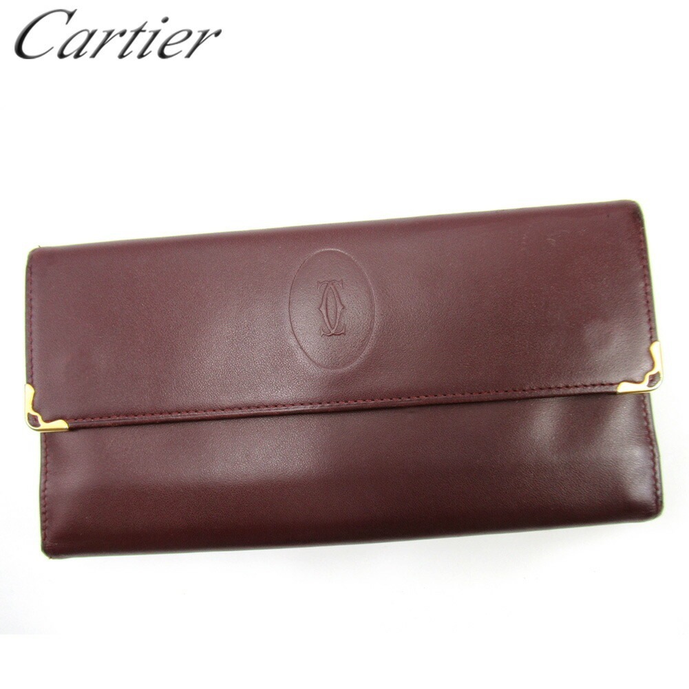 がま口 財布 長財布 マストライン レディース メンズ ボルドー 中古